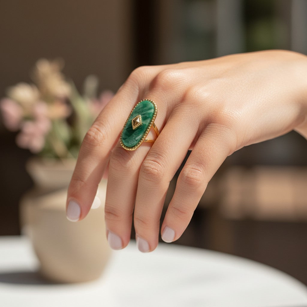 The Emerald Crest Ring