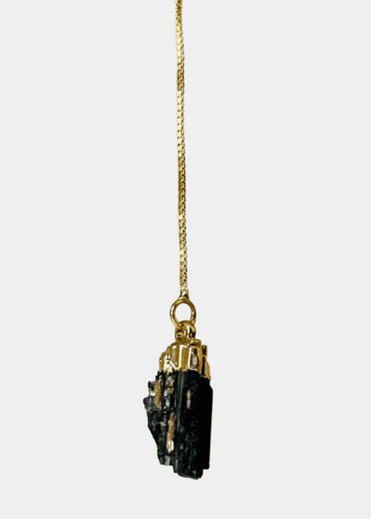 Collier Âme d’agate et tourmaline