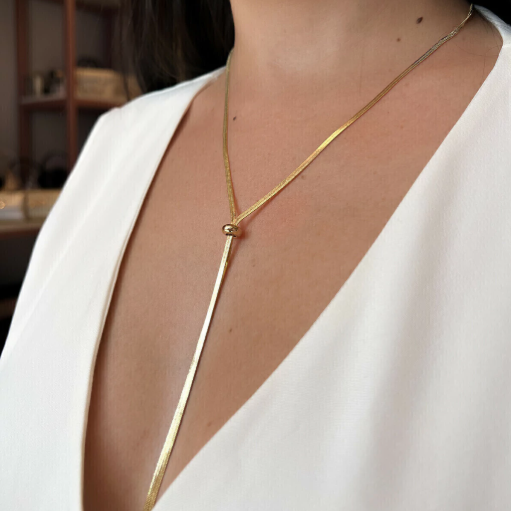 The Blaise Lariat Necklace