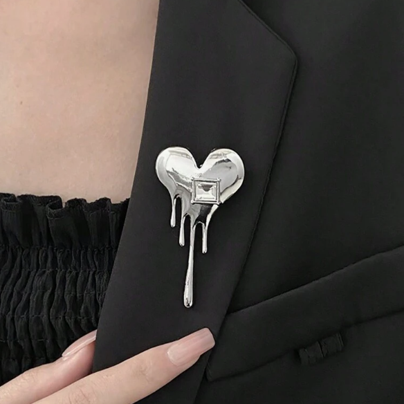 The Dripping Heart Brooch