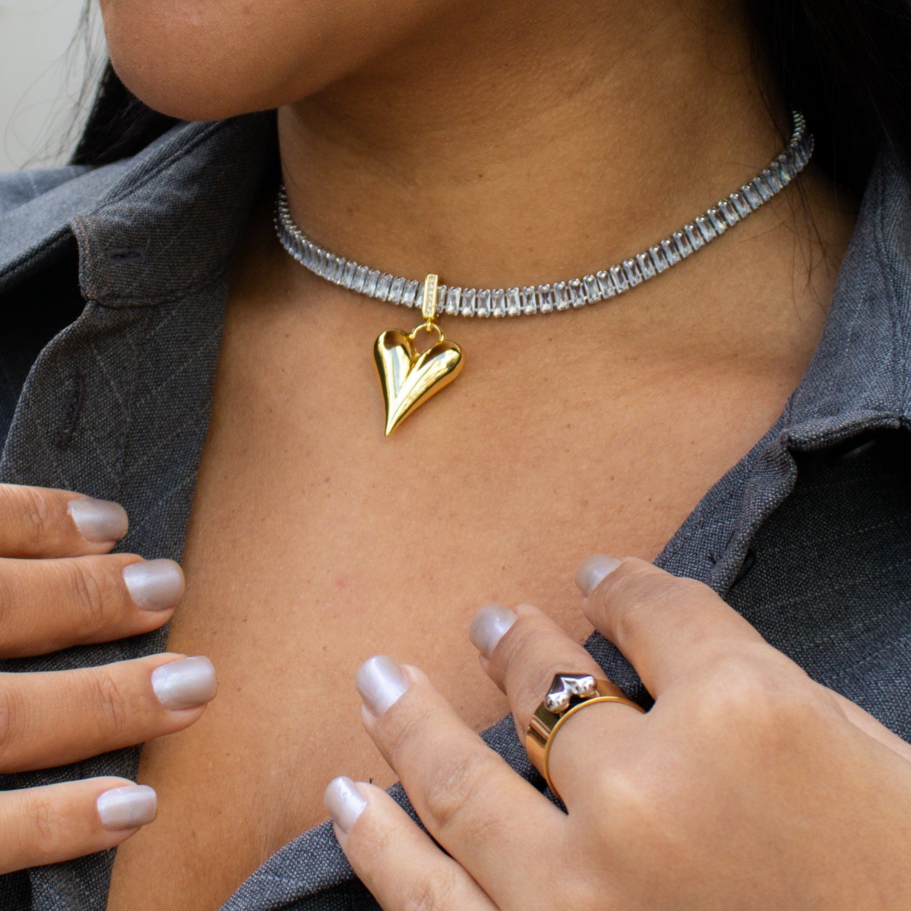 The Riviera Heart Choker