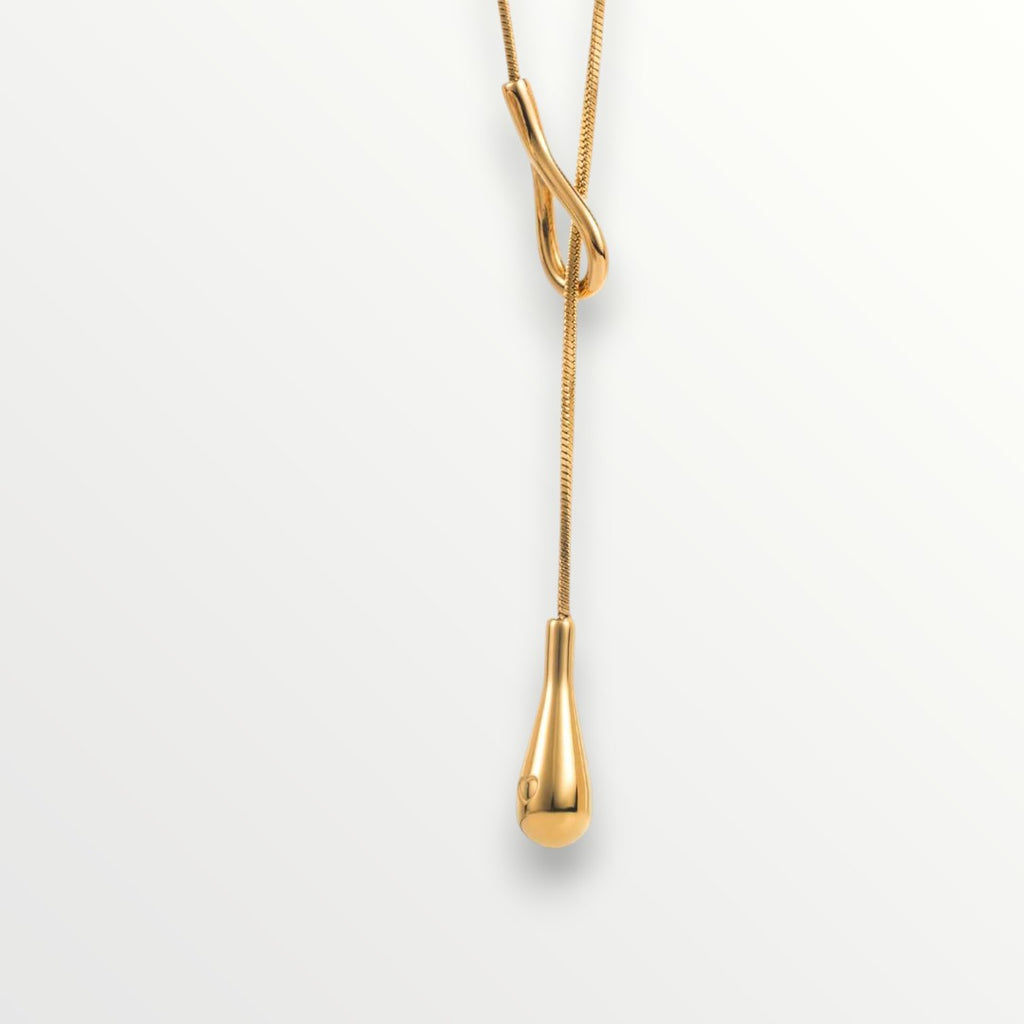 The Teardrop Lariat Necklace