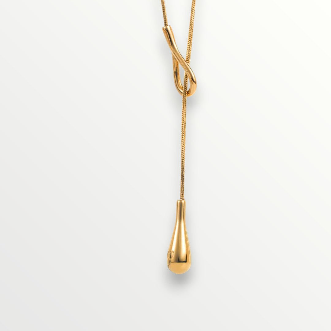 The Teardrop Lariat Necklace