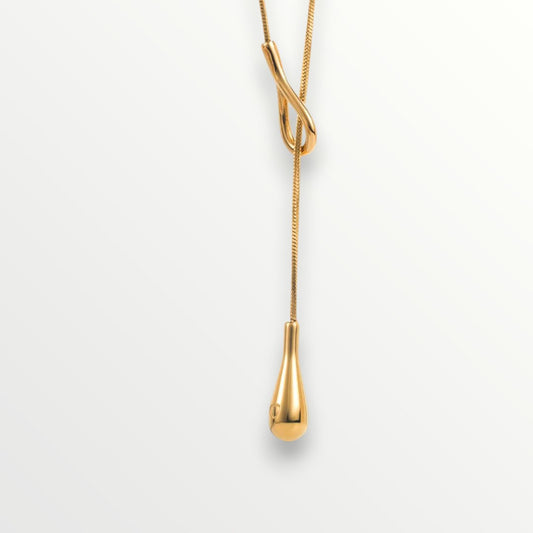 The Teardrop Lariat Necklace