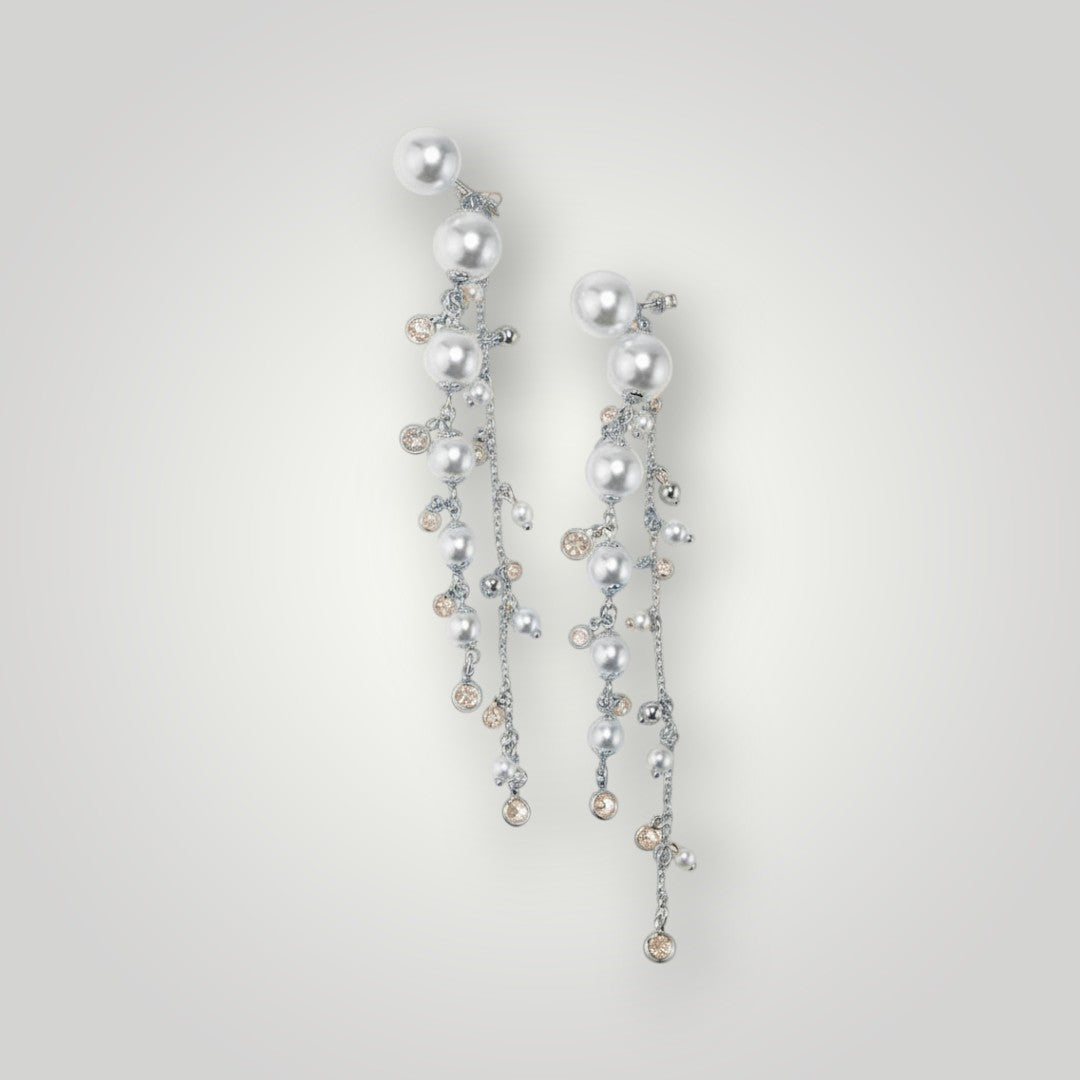 The Pearl Cascade Earrings