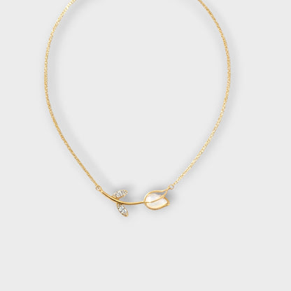 The Snow-Kissed Bud Necklace
