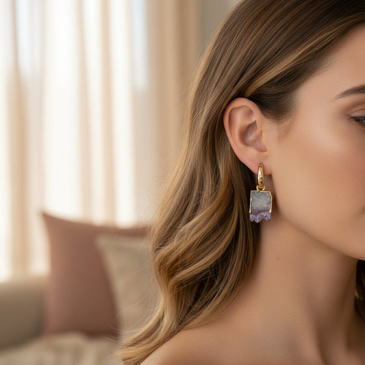 The Royal Amethyst Earrings