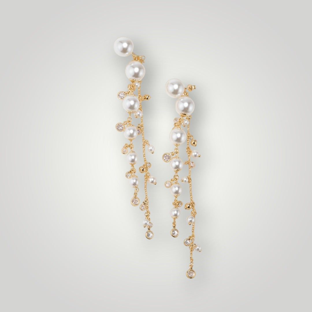 The Pearl Cascade Earrings