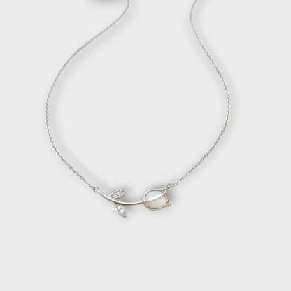 The Snow-Kissed Bud Necklace