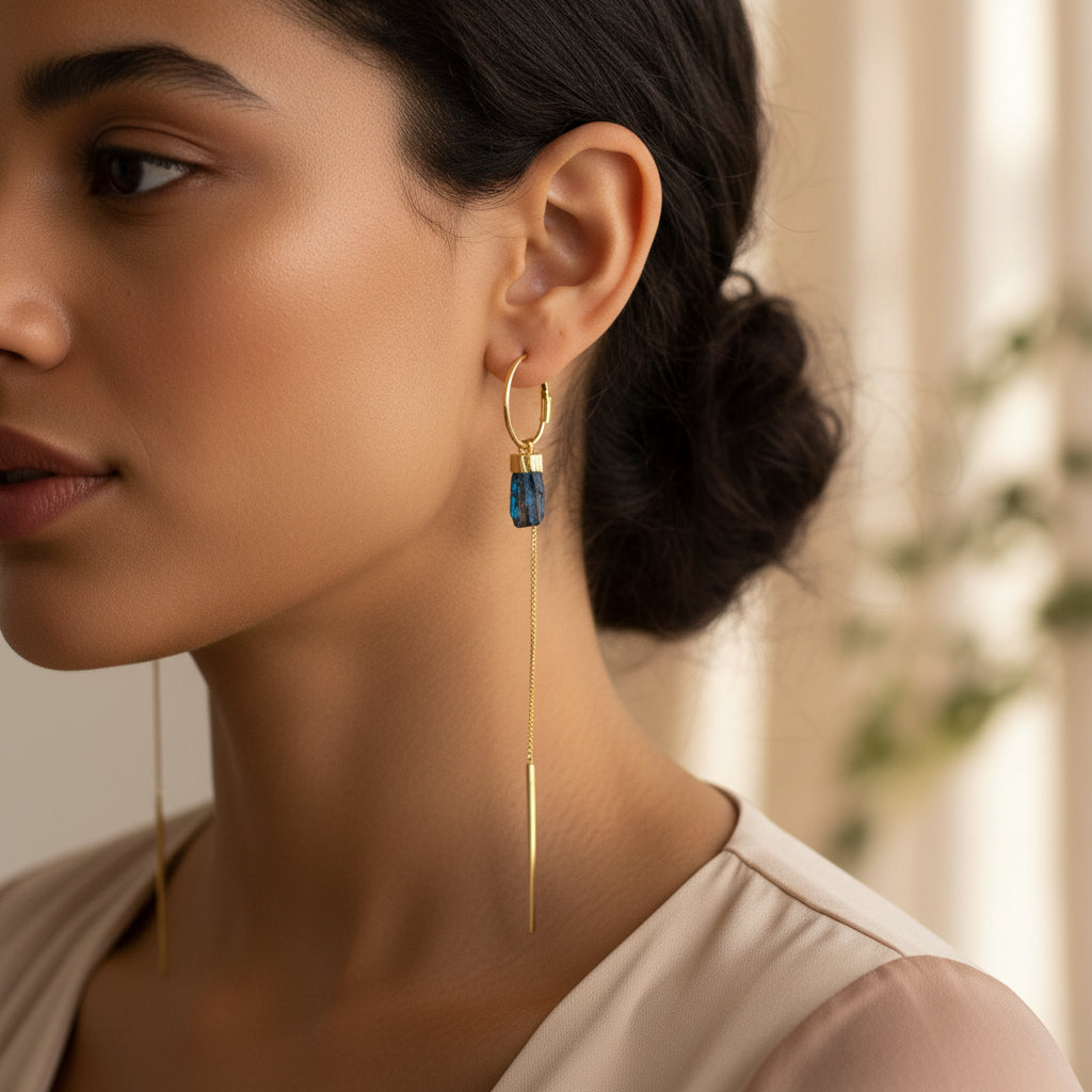 The Black Tourmaline Earrings