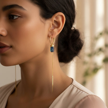 The Black Tourmaline Earrings