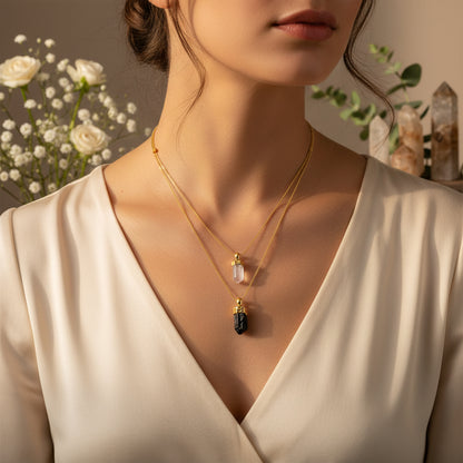 The Duo Tourmaline Necklace