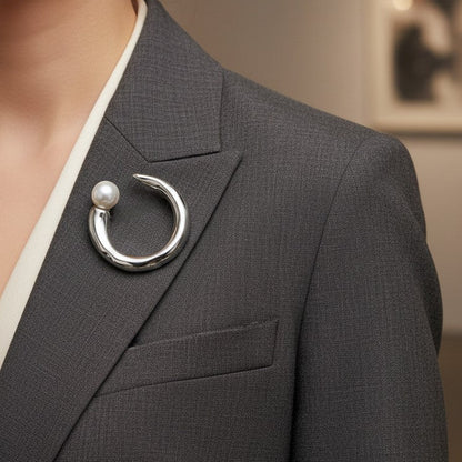 The Pearl Moon Brooch