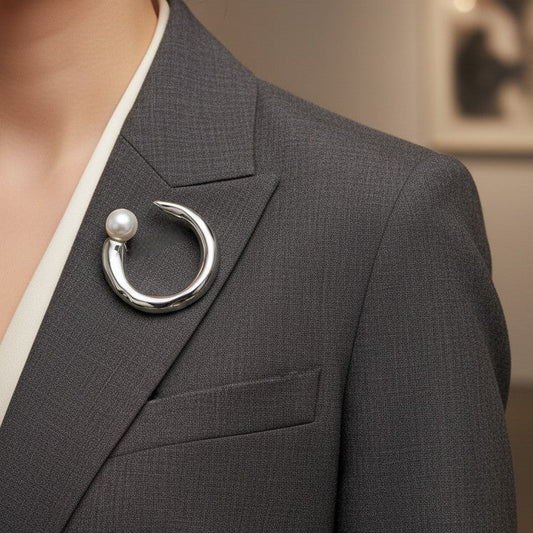 The Pearl Moon Brooch