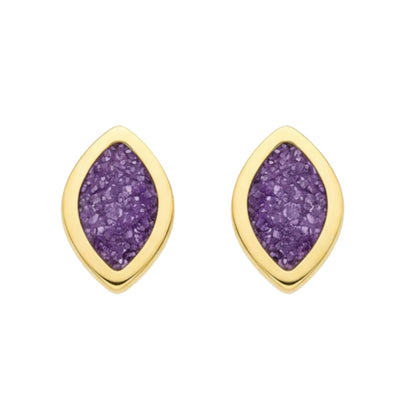 The Amethyst Arc Earrings
