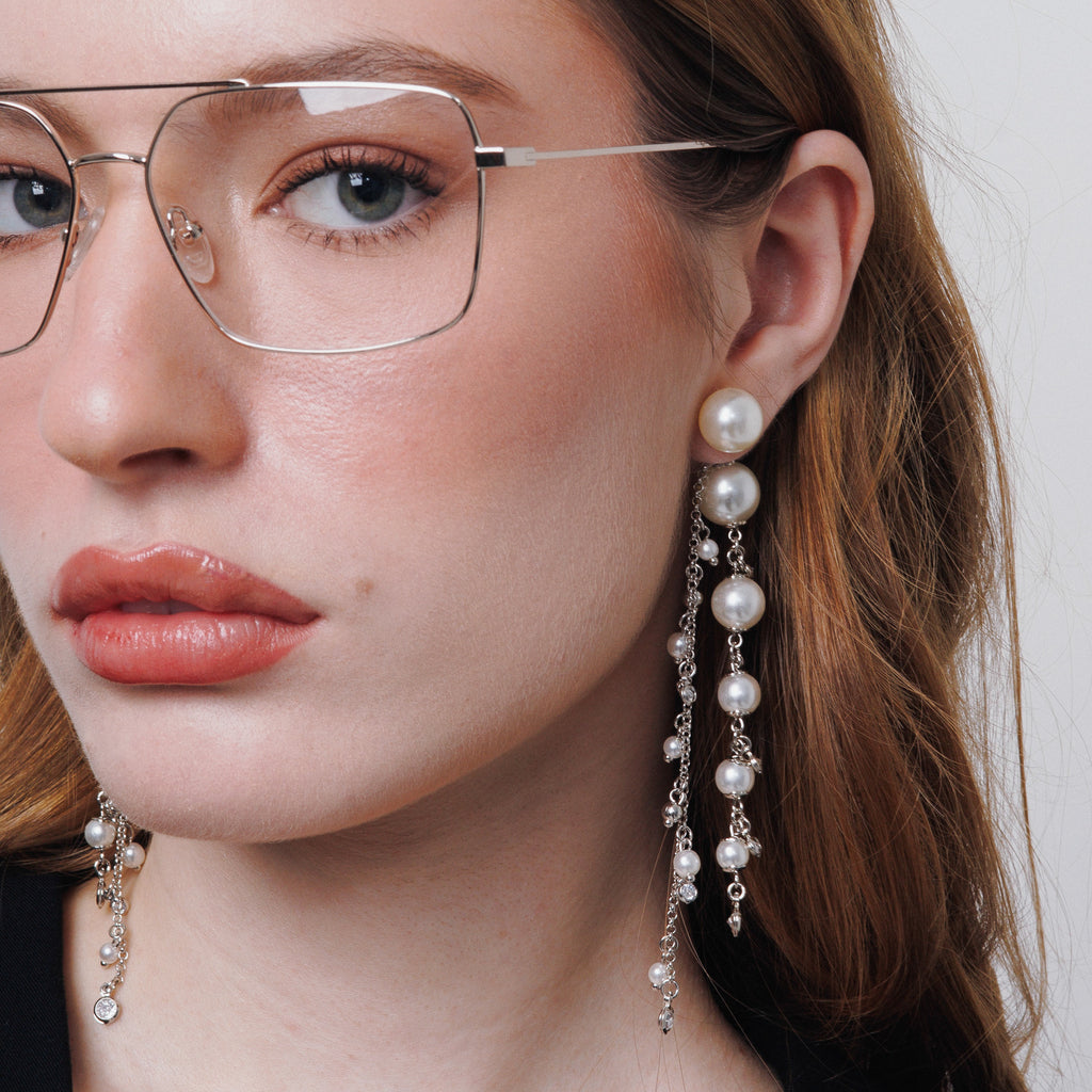 The Pearl Cascade Earrings