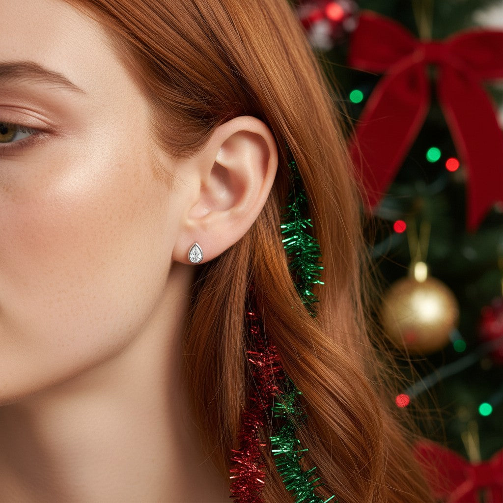 The Winter Dewdrop Studs