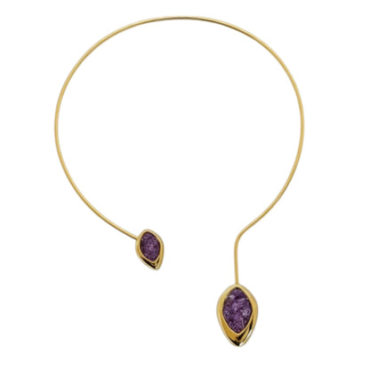 The Amethyst Arc Necklace